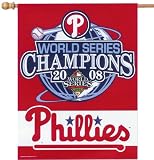 Philadelphia Phillies 2008 World Series Champions 27'' x 37'' Vertical Flag