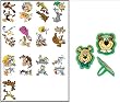 Yogi the Bear Cupcake Rings with Classic Cartoon Tattoos