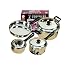 Kitchen & Housewares : STAINLESS STEEL 7-PIECE PAN COOKWARE SET