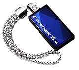 SILICON POWER Touch 810 32GB USB-Stick 15.0 x 34.5 x 5.15 mm Swarovsk Kristalle Waterproof vibration-proof and dust-proof blau