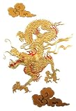 高級感のある伝統工芸の蒔絵が、簡単に貼れるシールに!蒔絵シール 金粉金箔工房【大】(龍) 高級感のある伝統工芸の蒔絵が、簡単に貼れるシールに!蒔絵シール 金粉金箔工房【大】(龍)