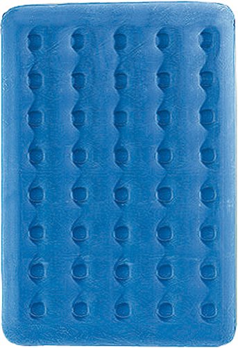 Royalbeach Gaestebett Luftmatratze 19020 Velour-Liege 'Duo', blau/grau, ca. 190x135 cm