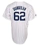 MLB Joba Chamberlain New York Yankees Youth Replica Home Jersey, White/Navy Pinstripe