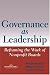 Books : Governance as Leadership: Reframing the Work of Nonprofit Boards