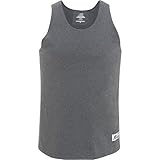 Russell Athletic Men's Basic Cotton Tank,Graphite,Medium