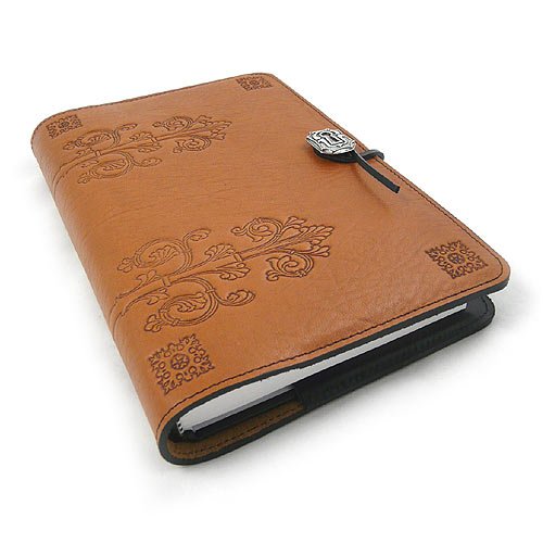 Da Vinci Refillable Embossed Leather Journal, 6 x 9-inch