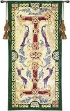 Review ArtExpression  / Celtic Design I - Artist: Abigail Kamelhair - Fabric Size: 25.00 by 53.00 inches Wall Tapestry with hanging rods and tassels included