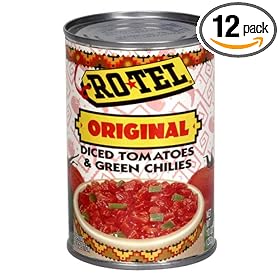 Rotel Tomato & Green Chilies, Diced, 10-Ounce Cans (Pack of 12)