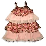 Lipstik Girls - Girls Dress, Pink, Brown