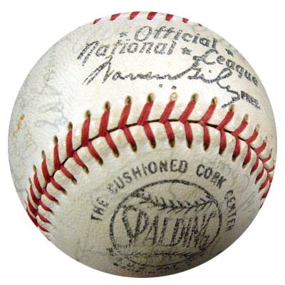 1968 St. Louis Cardinals Team Signed Autographed AL Giles Baseball (29 Signatures) Roger Maris, Musial, Brock, Gibson & Shoendienst PSA/DNA #M00984