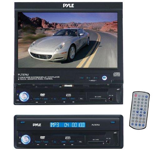 PYLE PLTS76U 7-Inch Motorized Touch Screen TFT LCD Monitor With DVD CD MP3 AM FM Player