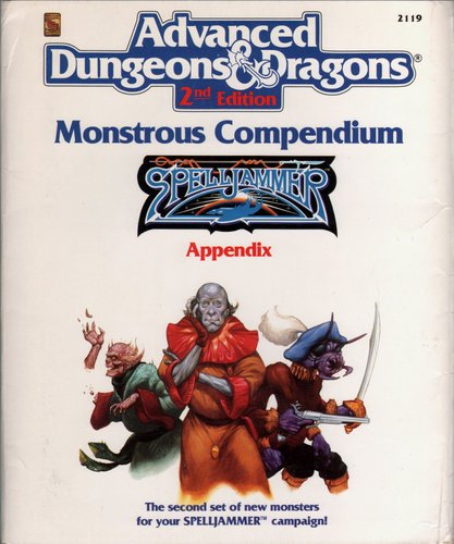 Monstrous Compendium: Spelljammer Appendix MC9, 2nd Edition (Advanced Dungeons & Dragons / TSR, No. 2119)