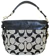 Coach Zoe Medium Signature Shoulder Bag - 12657 (Black & White)