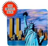 3-D Statue Of Liberty New York City Skyline Heavy Duty Mousepad