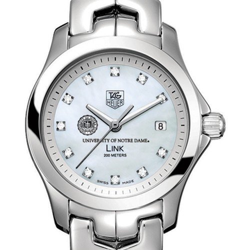 University of Notre Dame TAG Heuer Watch - Women's Link with Mother of Pearl