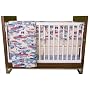 Pixel Organics Organic Crib Set in "Super Charged"