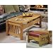 Arts and Crafts Coffee Table and Ottoman Mission Style: Downloadable Woodworking Plan
