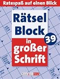 Rätselblock in großer Schrift 39