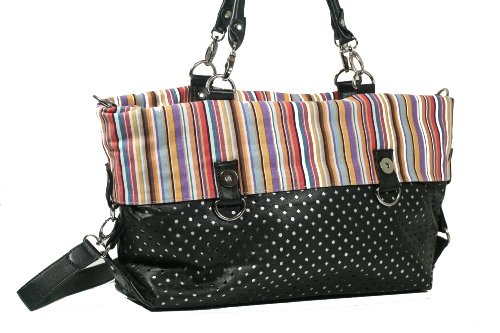 Phynès Paris Handtasche mit Wendefunktion in Schwarz