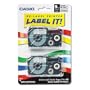 Tape Cassettes for EZ-Label Printer, 3/8", Black/Silver, 2/Pack CSOXR9SR2S