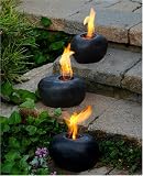Black Fire Rocks with Gel Fuel (set of 3)