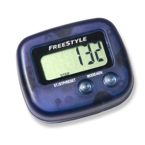 Freestyle Micro Distance/Calorie Pedometer - Blue