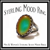 Classy Prong Sterling Silver Mood Ring w/ Breathtaking Colors