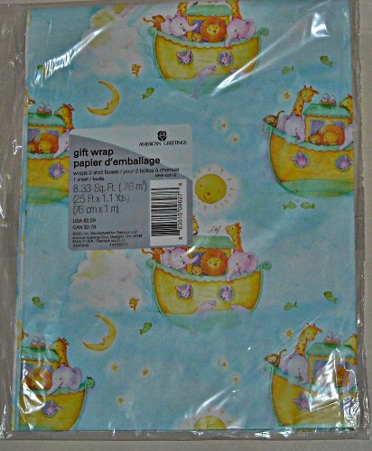 American Greetings Nursery Theme Gift Wrap