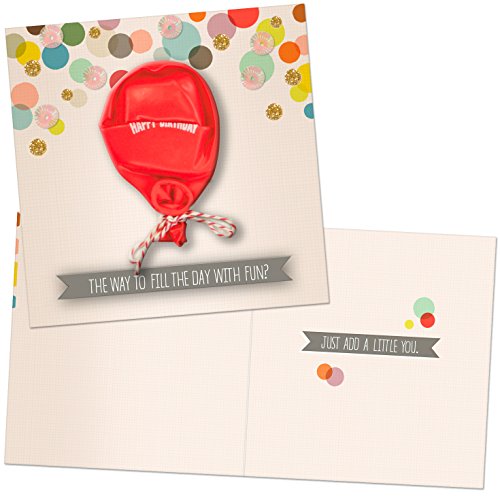 Hallmark Birthday Card: Balloon and Twine