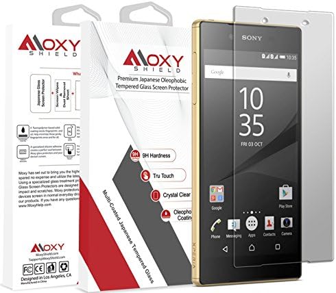 Sony Xperia Z5 Moxy® Shield TEMPERED Glass Screen Protector [Lifetime Warranty] Shatterproof 9H + Scratch Resistant + TruTouch Accuracy + Easy Alignment + Grade A Japanese Glass &amp; Clarity