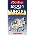 Collins 2001 Map of Europe: Countries in Colour (Collins World Travel Maps) by
