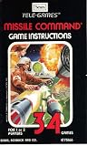 Missile Command Atari 2600 Instruction Booklet -SEARS TELE-GAMES EDITION- (Manual Only - NO GAME) (Atari Video Game Manual)