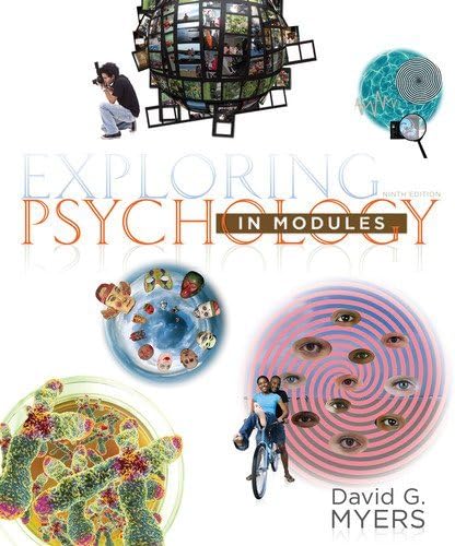 Exploring Psychology in Modules [Loose Leaf][Binder] 9th Nineth Edition by Myers, David G. (BOOK ONLY)