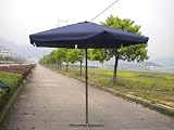 3 meter Sonnenschirm mit Kurbel blau