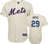 Ike Davis Jersey: Youth Majestic Home Ivory/Royal Replica New York Mets Jersey