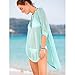 Kamaco Modern Chic Fashion Beach Swimsuit Coverup Poncho Style Top with Sleeves