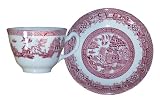 Wood and Sons Willow Pink Teacup and Saucer (4)