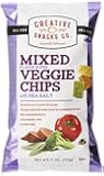 Creative Snacks Super Veggie Chips with Sea Salt, Mixed, 4.0 Ounce