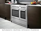 Neff Range Cooker double cavity. 6 burner gas hob St/ Steel