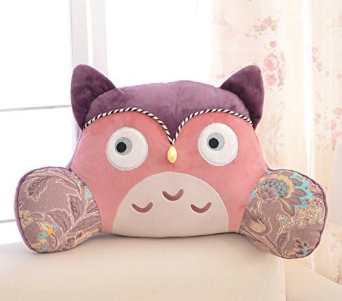 KSB 19" Cute Soft Stuffed Plush Lumbar Cushion Support Pillow Doll For Home Use,The Great Kawaii Plush Cushions For Birthday Gifts-1 PCS (Purple Owl)