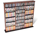 Cherry and Black Triple Width Wall Storage Unit Cherry / Black