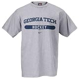Nike - Nike Georgia Tech Yellow Jackets Ash Hockey T-shirt