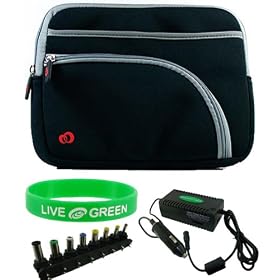 HP 2140 Mini Netbook 10.1-inchSleeve Case and Universal Car Charger