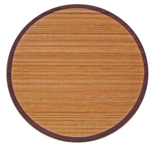 Anji Mountain Bamboo Rug Co. AMB0010070R Villager Natural 7 Foot Round