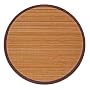 Anji Mountain Bamboo Rug Co. AMB0010070R Villager Natural 7 Foot Round
