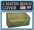 2 Seater Bench Cover - Fits Bench Seats up to 53" in Length