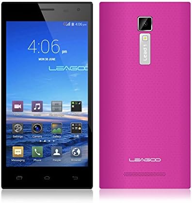 Leagoo Lead1 MT6582 Quad Core 5.5 inch IPS Screen 1280*720 Android 4.4 RAM 1GB ROM 8GB 13.0MP Camera 3G Wifi Bluetooth Smart Phone (Rose)