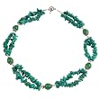Handmade Amazonite & Silver Two-Strand Necklace