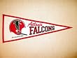 Atlanta Falcons - NFL Football Throwbacks (Pennants)