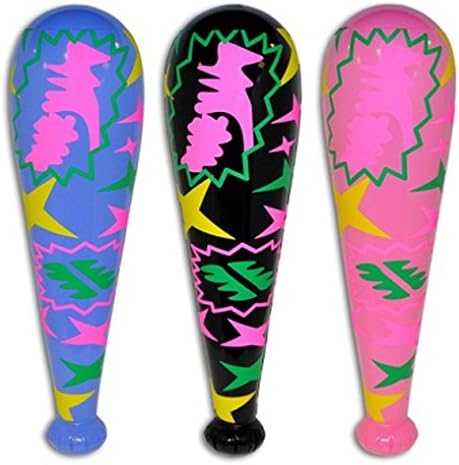 Set of 9 Graffiti Inflatable Bats 17"